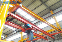 Pont roulant monopoutre léger à 4 poteaux WEIYUAN, capacité 1-5 tonnes, avec moteur et télécommande