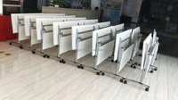 Moderner 1,2m/1,4m/1,6m/1,8m Klappbarer Trainings- und Konferenztisch Abnehmbare MDF-Wandhalterung mit Aktenschublade