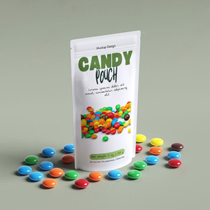 Custom Printed Zipper Moisture Proof Stand up Pouch Snack Nut Cookie Candy Mylar Bag Packaging - Product Image 1