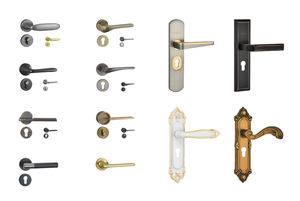 Porte en chêne cristal de carbone jaune crémeux pour chambres et vestiaires et <span class=keywords><strong>a</strong></span> des fonctions imperméables et ignifuges - Product Image 4