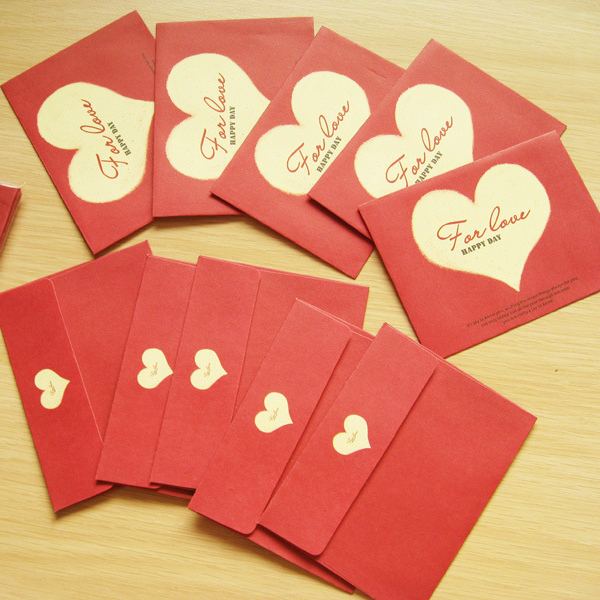 Дешевый простой свадебный пригласительный бумажный красный конверт для поздравительных открыток