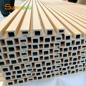 Supereco Dễ Dàng Cài Đặt Không Thấm Nước Lambrin <span class=keywords><strong>WPC</strong></span> Tấm Tường Trang Trí Nội Thất Gỗ Nhựa Composite <span class=keywords><strong>WPC</strong></span> Fluted Bảng Điều Chỉnh - Product Image 3