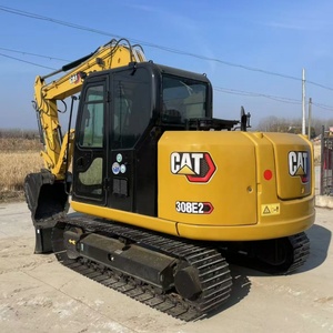 Sử dụng máy xúc 8 tấn bánh xích Digger với ngón tay cái ban đầu Nhật Bản sử dụng mèo 308e2 thứ hai tay mini Digger - Product Image 1