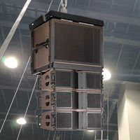 Système d'Enceintes Line Array Compact Double 8 Pouces Actif et Passif Professionnel pour Scène et Église, Équipement Audio Sonore Suspendu