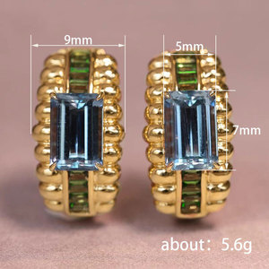 Juego de Pendientes Geométricos Exóticos para Mujer, Estilo Vintage, Accesorios para las Orejas de Uso Diario - Product Image 3
