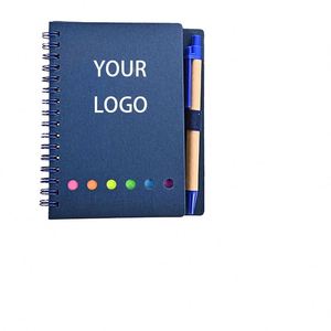 Coil Notebook Advertising Business Kraft Paper <b>Sticky</b> <b>Notes</b> Index Tabs Combination Creative with Notebook - Product Image 1