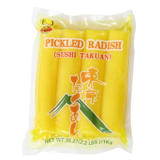 Plant Wholesale Radish Preserved Salty Chip Shape Yellow Pickled Radishes