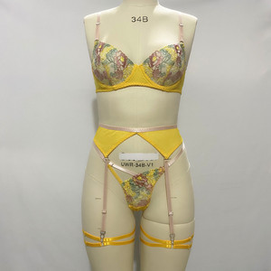 New Design Bandage Wholesale Luxury Pajamas Lace Bra and Panty Set Sexy Woman Lingerie - Product Image 6