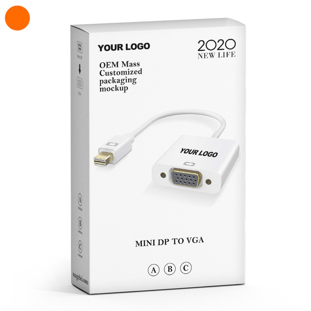 Hot Sale Mini Displayport DP to VGA 23.5CM Cable Adapter Male to Female 15pin Connector Converter Adapter