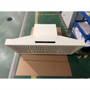Hotte aspirante électrique domestique 48 pouces 1800 CFM personnalisable avec arrêt retardé, télécommande, 3 vitesses, filtre à déflecteurs, en acier inoxydable blanc - Product Image 5