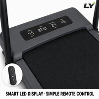 Caminadora Plegable que Ahorra Espacio con Barandilla, Capacidad de Carga de 120 kg, Inclinación Manual, Plataforma para Caminar en Casa u Oficina, para Entrenamiento Cardiovascular