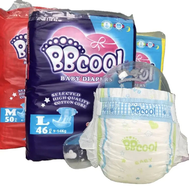 Pañales de bebé Ultra absorbentes de calidad Premium, pañales de bebé desechables con mimos