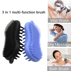 Top Seller Integrated Design Silicone <b>Scalp</b> Scrubber and Silicone Body <b>Brush</b> - Product Image 2