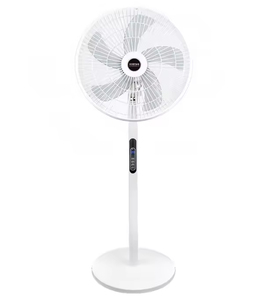 Ventilador solar recargable grande de 16 pulgadas, de larga duración, con flujo de aire potente, de doble uso, para escritorio y camping al aire libre. - Product Image 1