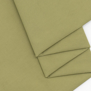 Tissu sergé uni en mélange polyester-coton 90*40, fin, non extensible, couleur kaki, en stock* - Product Image 6