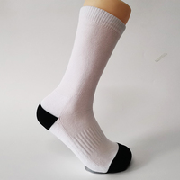 Chaussettes personnalisées d'hiver, épaisses, décontractées, unisexes, blanches, en polyester, pour sublimation - Séchage rapide et absorbantes