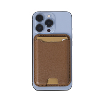 Porte-cartes magnétique en cuir PU pour Iphone 14, aimant puissant intégré et ressort pour bien tenir les cartes