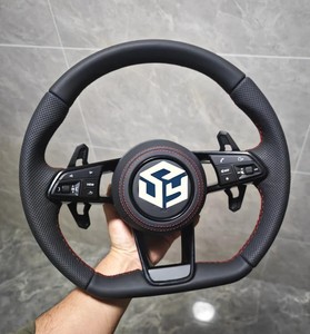 Volant en fibre de carbone pour Audi A3 8P A4 B8 A5 A6 C7 A7A8 <span class=keywords><strong>S3</strong></span> S5, nouveau modèle B9, peut être amélioré en fibre de carbone - Product Image 6