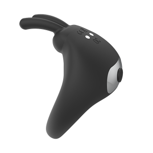 Anneau vibrant pour homme gay, en silicone, grande taille, avec retardateur d'éjaculation, rechargeable, œuf vibrant - Product Image 2