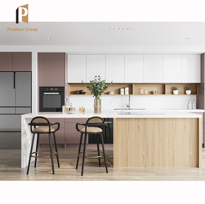 Moderne Rosa Küchenschränke Fabrikverkauf Flachpack-Küchenschränke Neue Komplette Küchenschrank-Designs - Product Image 2