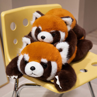 Animaux en peluche de petit panda super doux peluche de panda rouge en peluche adorable oreiller en peluche de panda rouge