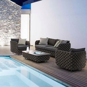 Canapé de jardin sectionnel moderne <span class=keywords><strong>Matelas</strong></span> de salon de patio Canapé d'extérieur modulaire - Product Image 5