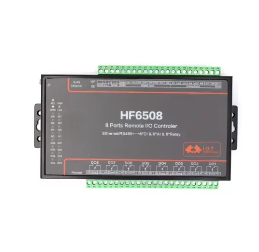 8DI 8DO 8A 8 Way I/O Remote Controller Ethernet/RS485 8CH Remote Relay Ethernet/GPRS/WIFI Network Relay HF6508