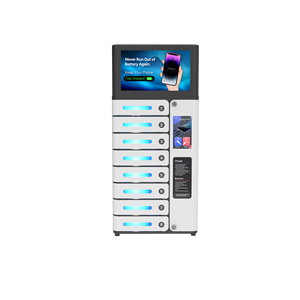 Armadietto di ricarica touchscreen MIA Premium a 8 scomparti con pubblicità opzionale, stazione di ricarica rapida per biblioteca, bar, hotel - Product Image 6