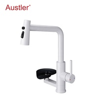 trou tasse rondelle mat noir en acier inoxydable retirer pulvérisateur évier robinet de cuisine avec verre rinceur