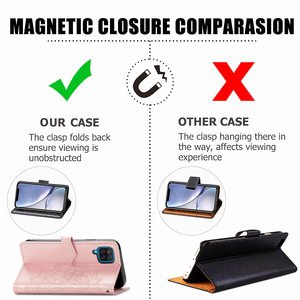Étui portefeuille de luxe en cuir PU avec imprimé fleur mandala pour téléphones mobiles 4G 5G (modèles 50, 51, 52, 53, 55, <span class=keywords><strong>71</strong></span>, 73) - Product Image 5