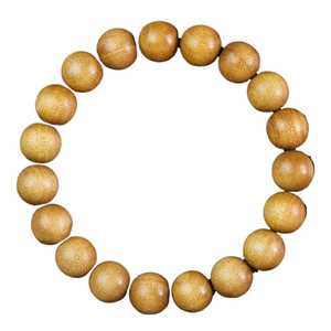 Bracelet de prière unisexe en bois de santal ancien, perles rondes de 10 mm, cadeau artefact culturel pour les aînés - Product Image 5