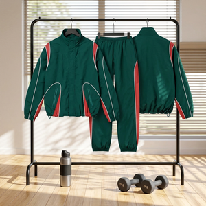Conjunto Deportivo para Hombre, Chaqueta de Manga Larga y Pantalones hasta el Tobillo con Cintura Ajustable, Corte Regular para Otoño, Estilo Casual - Product Image 5