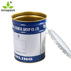 Venta directa del fabricante Logotipo personalizado Impreso 18L Cubo de lata de metal con cubos y barriles de bloqueo de anillo - Product Image 3