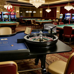 <span class=keywords><strong>Table</strong></span> de <span class=keywords><strong>roulette</strong></span> de casino électronique en bois personnalisée professionnelle à vendre, vente chaude - Product Image 4
