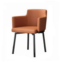 JP Mobilier Moderne Restaurant Cuisine Salle À Manger Café Chaise Pivotante Main Accoudoir En Cuir Rembourré Comedor Chaises Occasionnelles