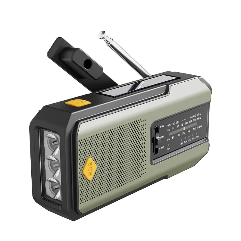 HAMAN Usine prix bon marché kit de survie Portable manivelle Radio d'urgence avec lampe de poche Radio météo catastrophe