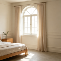 Ventana Francesa de Aluminio con Recubrimiento Antidesvanecimiento RC3 para Casas Antiguas de Estilo Retro, Decoración de Ventanas de Estilo Antiguo