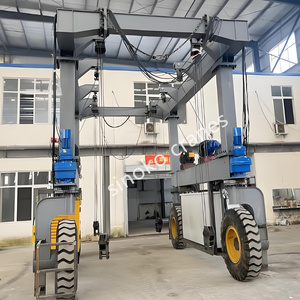 <span class=keywords><strong>Container</strong></span> lưu trữ sân sử dụng cần cẩu lốp rắn xử lý cần cẩu dầm đôi cao su mệt mỏi giàn cần cẩu 45ton - Product Image 1