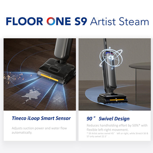 S9 Artist Mop Vacuum, robot serpillière autopropulsé à triple nettoyage, auto-nettoyant - Product Image 4