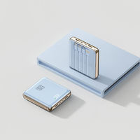 Batterie externe personnalisée 20000mAh avec câbles intégrés, charge super rapide 120W, charge rapide bidirectionnelle, chargeur portable haute capacité