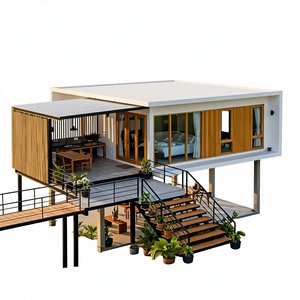 CE Certified 2-Story Mobile <b>House</b> Prefab Container Villa Modular Home Balconies Rustic Waterproof Steel Office Eco-Friendly - Product Image 1