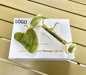 Nuovo Massaggiatore in <span class=keywords><strong>Pietra</strong></span> Verde Naturale, Rullo di <span class=keywords><strong>Giada</strong></span> a Doppia Faccia per <span class=keywords><strong>Viso</strong></span> e Collo, Massaggiatore Lifting Originale - Product Image 4