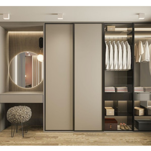 Armario de madera CBMmart, muebles de dormitorio, armario de almacenamiento para dormitorio, pequeños diseños de armario - Product Image 5