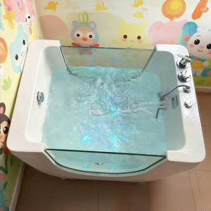 Independiente Cute Bubble Baby Spa <span class=keywords><strong>Bañera</strong></span> Masaje Doble Vidrio Jacussi Acrílico Temperatura Ajustable Niños - Product Image 5