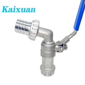 Fabriek Directe 1/2 ''Roestvrij Staal 304 Bibcock Kogelklep Met Slang Weerhaak Voor Water <span class=keywords><strong>Gas</strong></span> En Olie 200 Wog Gebruik - Product Image 4