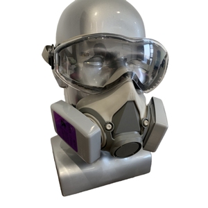 Hochwertige Halbgesichts-Gasmaske mit zwei austauschbaren Filtern, 3D-Staubschutz, zum günstigen Preis - Product Image 4