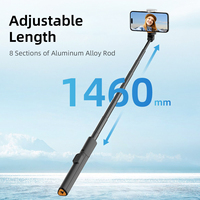 Mini perche à selfie pliable avec télécommande sans fil, support de téléphone de poche pour Vlogging TikTok Instagram, accessoires de voyage durables