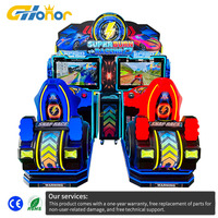 Nueva Consola de Videojuegos de Carreras de Gran Tamaño, Simulación de Carreras para Dos Jugadores, Enchufe Estadounidense, Material ABS, para Interiores