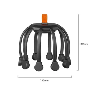 High Quality Silicone Vibration 10 heads Spider Head Massage Electric Octopus Head Massager For Relax and Health