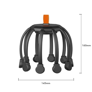 Vibration en Silicone de haute qualité 10 têtes <span class=keywords><strong>Massage</strong></span> de tête d'<span class=keywords><strong>araignée</strong></span> masseur de tête de pieuvre électrique pour la détente et la santé - Product Image 1